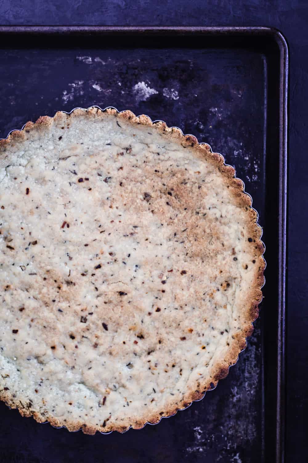Gluten-free garlic and herb crust, par baked ready to be filled up!