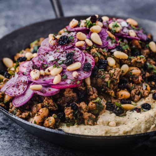 Hummus with Spiced Ground Lamb Waves in the Kitchen