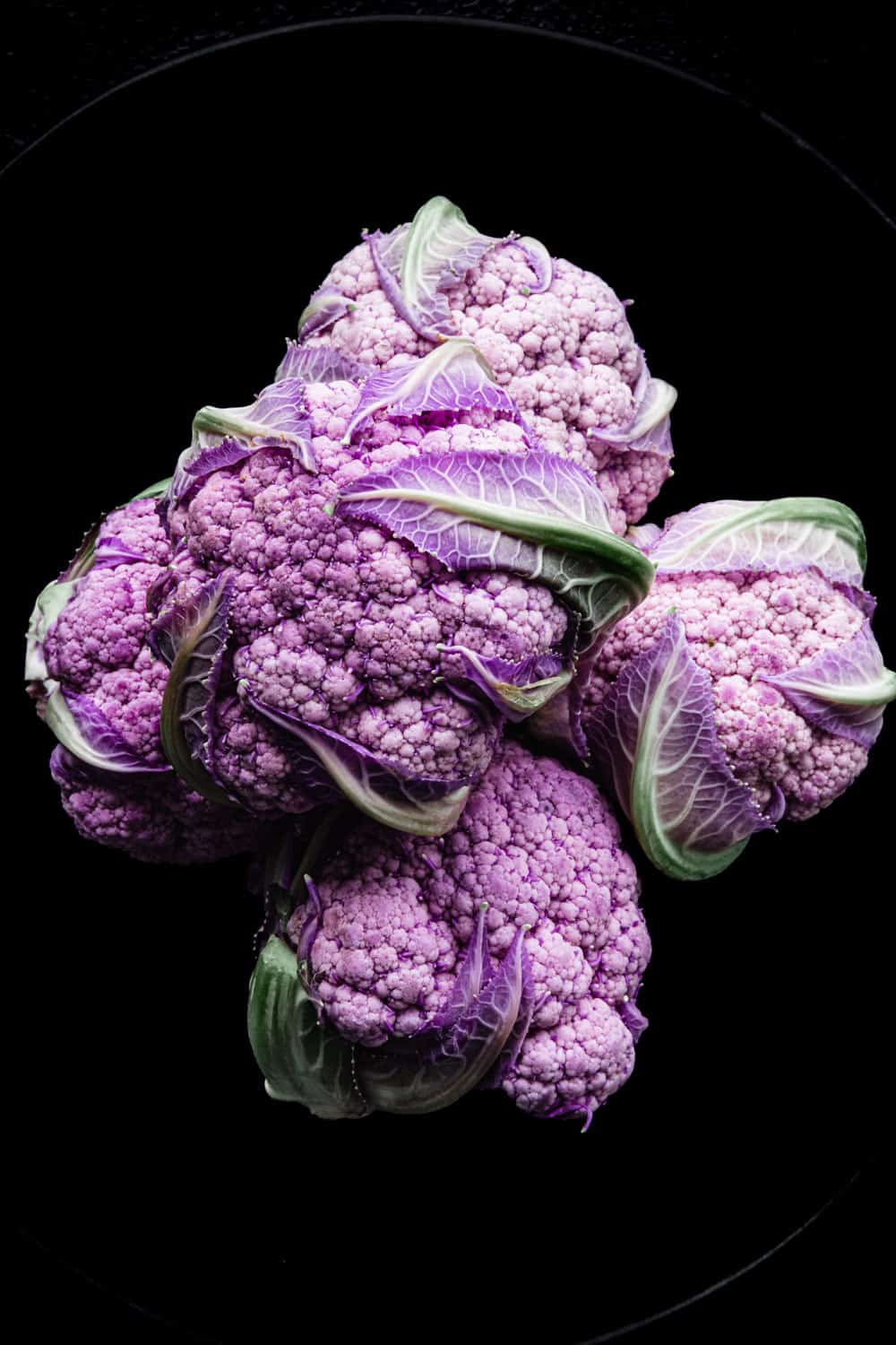 mini heads of purple cauliflower